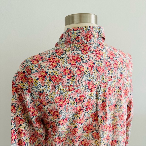 J. Crew Liberty Fabric 100% Cotton Floral Button Down Shirt 6 - Picture 5 of 7